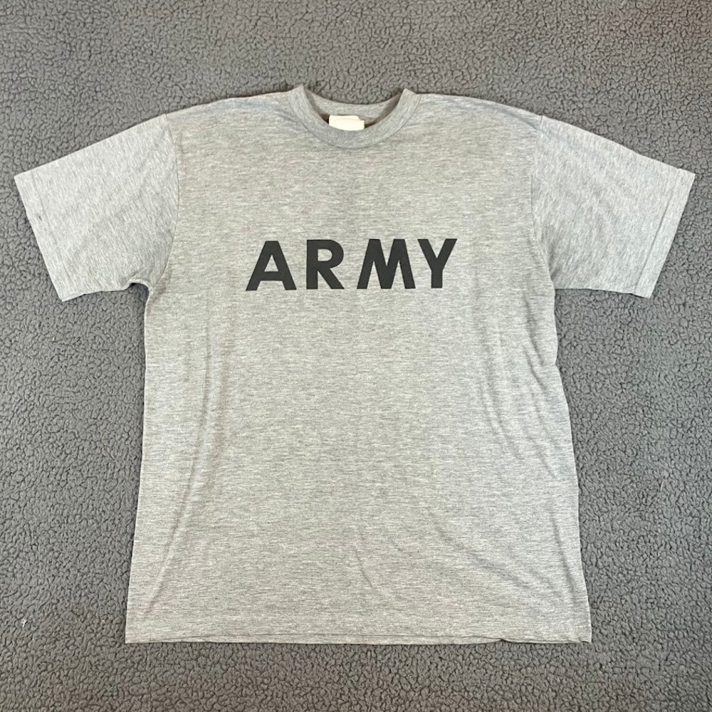 US Army IPFU Physical Fitness Uniform T-Shirt Gray Large